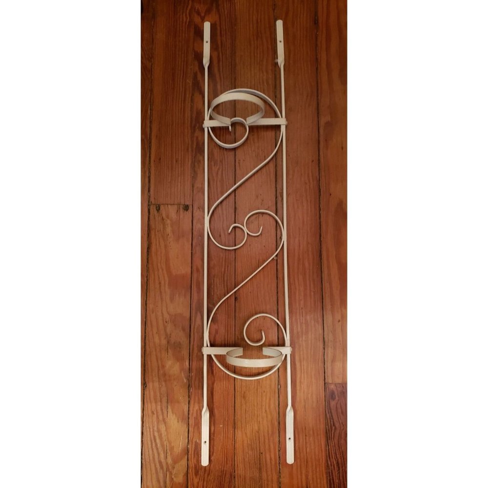 Vintage Fence Mount Double Plant Holder